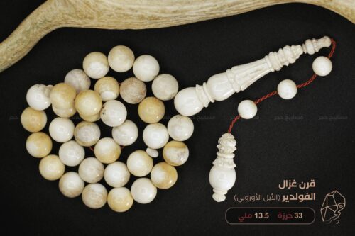 قرن غزال الفولدير (الأيل الأوروبي) بنقش