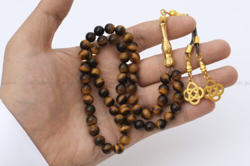 حجر عين النمر مع أنتيمون