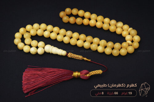 كهرم (كهرمان) طبيعي مع كركوشة