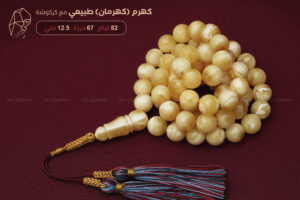 كهرم (كهرمان) طبيعي مع كركوشة