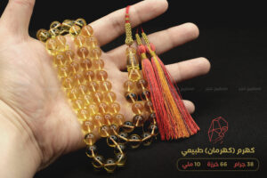 كهرم ( كهرمان ) طبيعي مع كركوشة