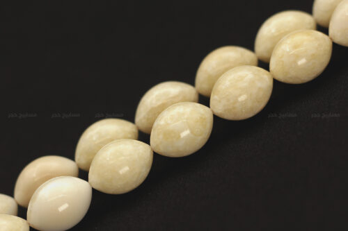 عاج حيوان الفظ ٣٣ خرزة منمش زيتوني ٣ عاج حيوان الفظ (منمش بالكامل)