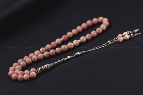 حجر الرودوكرزايت (وردة الإنكا) مع طقم فضة