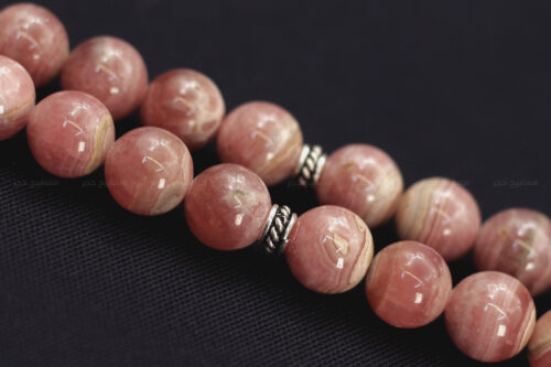 حجر الرودوكرزايت (وردة الإنكا) مع طقم فضة