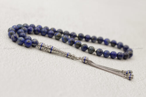حجر اللازورد (لابيس) مع طقم فضة