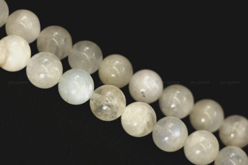 حجر القمر مع طقم فضة