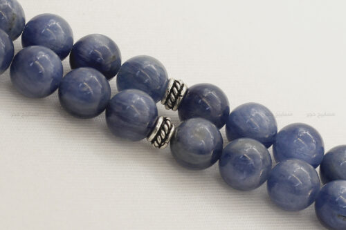 حجر الكيانيت الأزرق مع طقم فضة