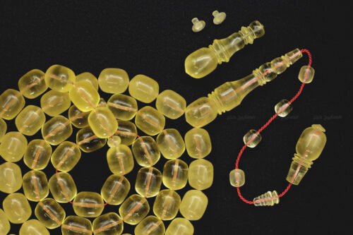 كهرم (كهرمان) طبيعي حجر واحد