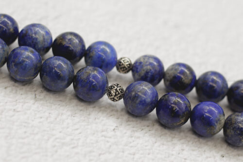 حجر اللازورد (Lapis Lazuli) مع فضة