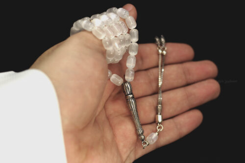 حجر المرو الطبيعي (طقم فضة)